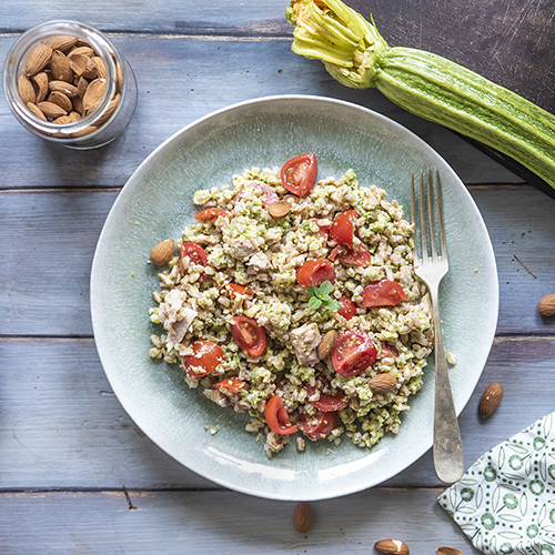 Insalata di farro e tonno light e buonissima Melarossa