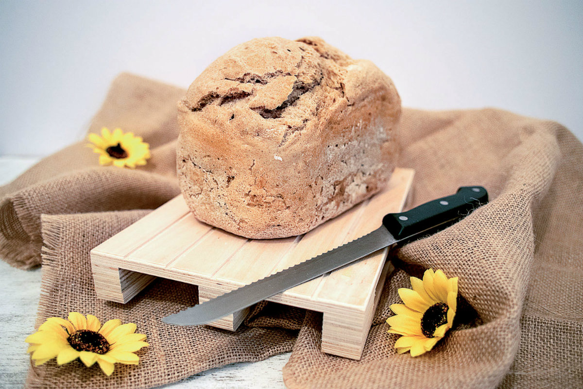 pane fatto in casa con farina di teff