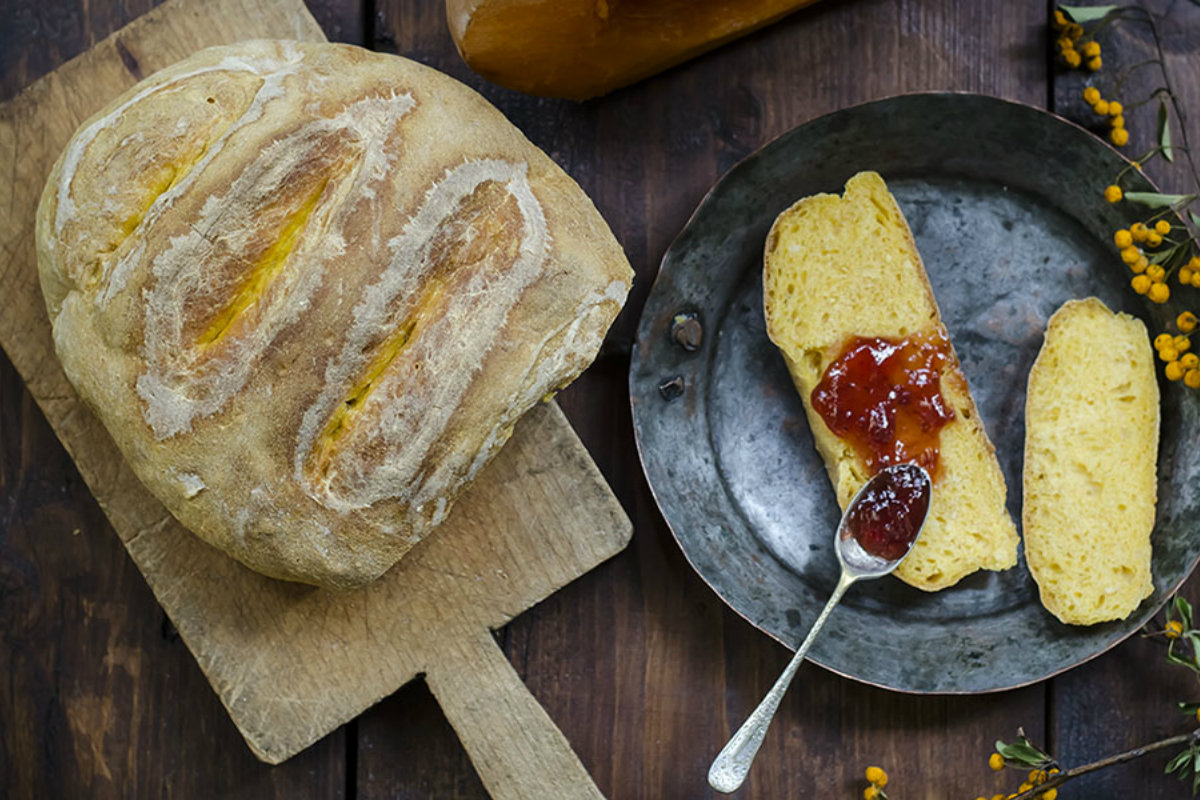 pane fatto in casa, pane morbido alla zucca