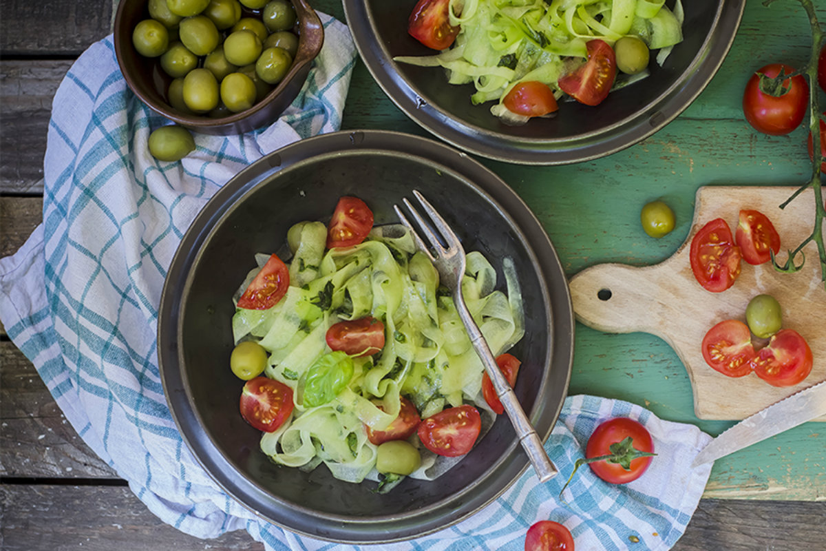 ricette detox, tagliatelle di cetriolo