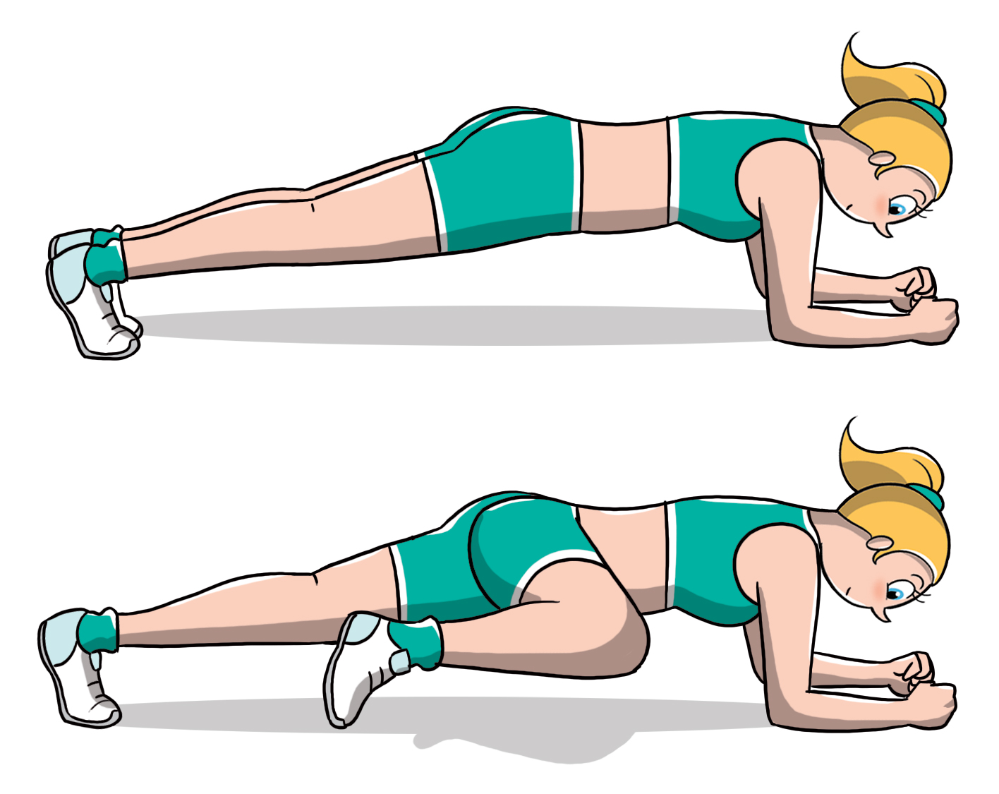 Snellire il girovita: spiderman plank