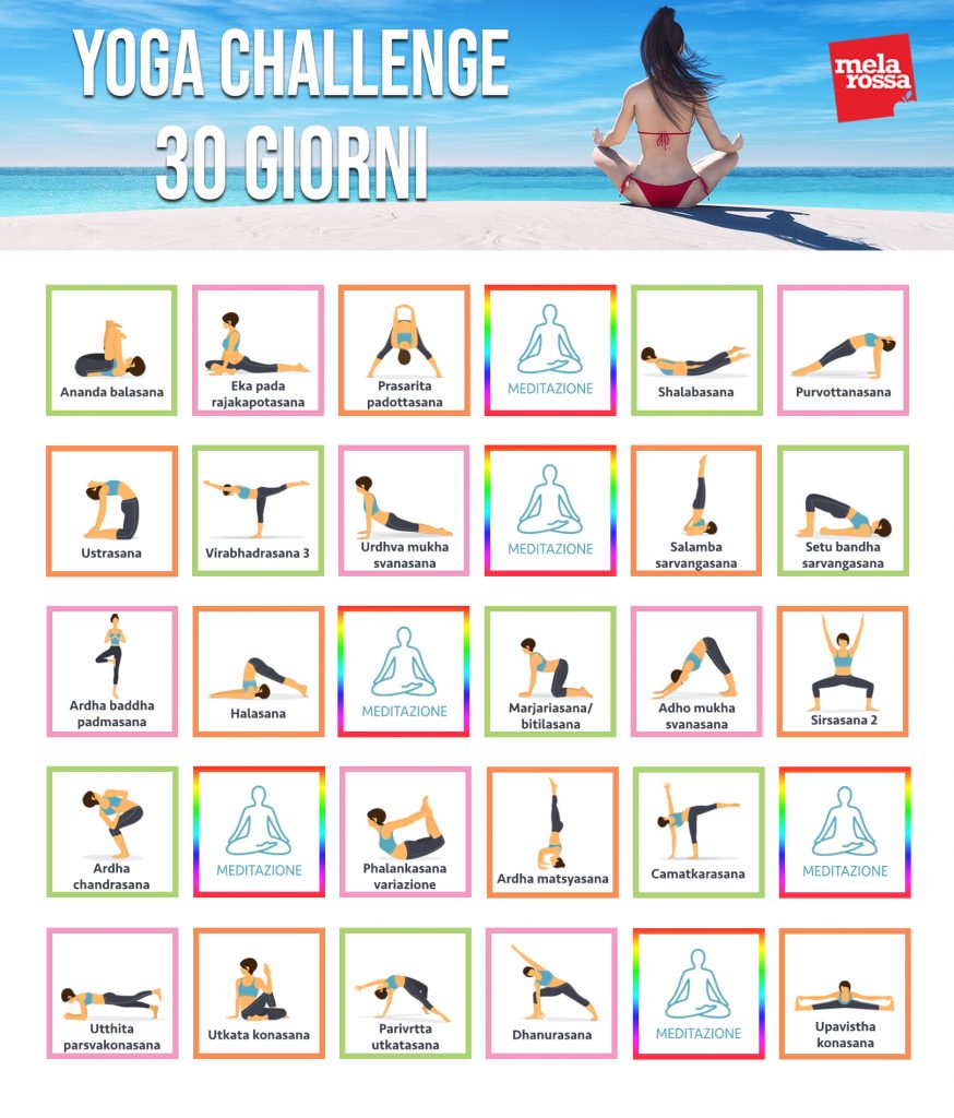Meditazione Per Ogni Mese Dell'anno Yoga challenge: programma di 30 giorni per ritrovare la forma - Melarossa