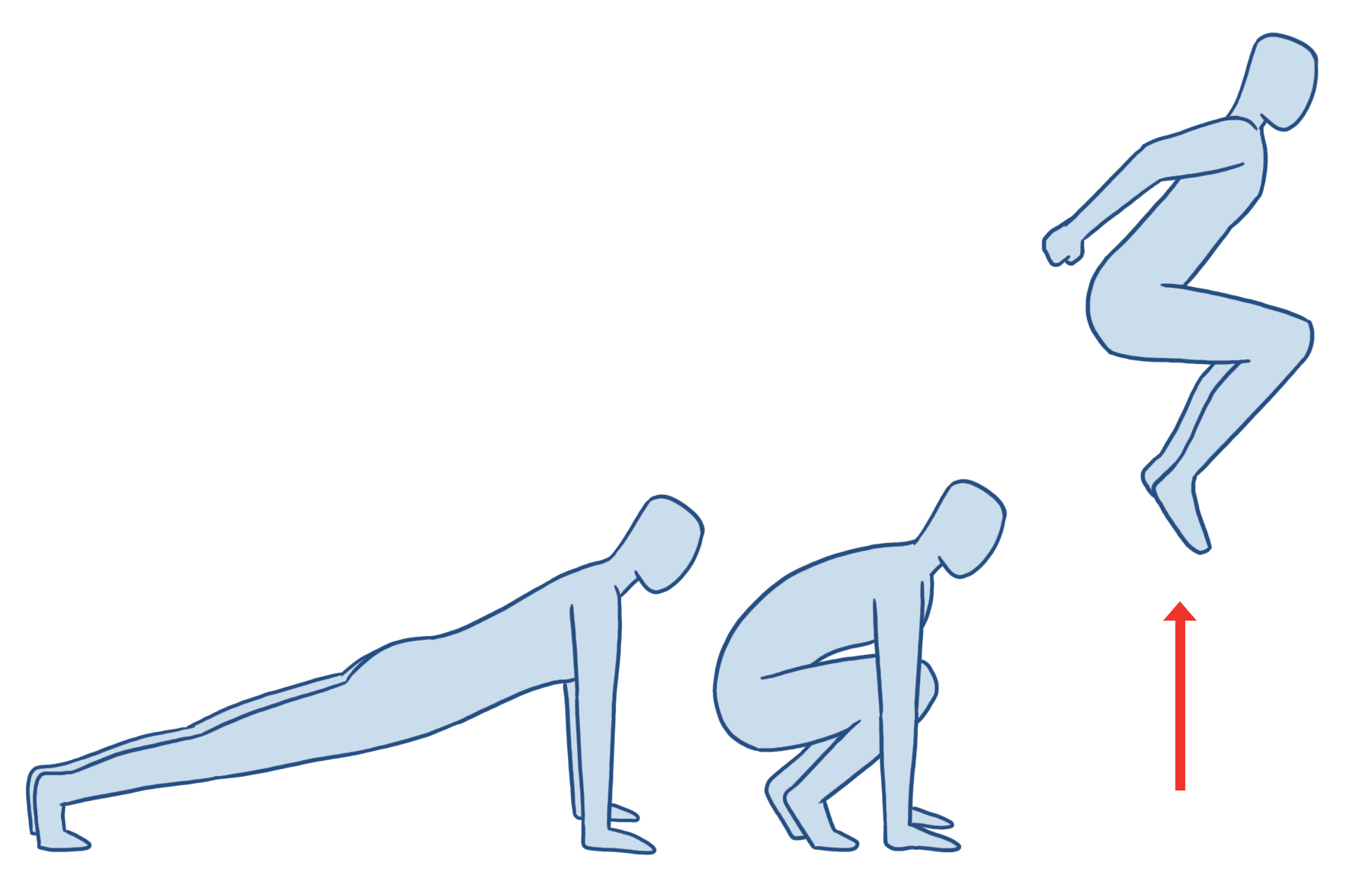 burpees squat jump