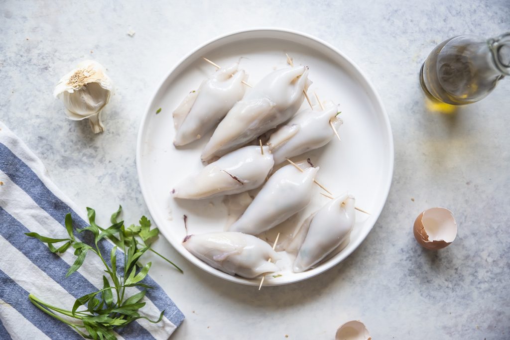 calamari ripieni stuzzicadenti