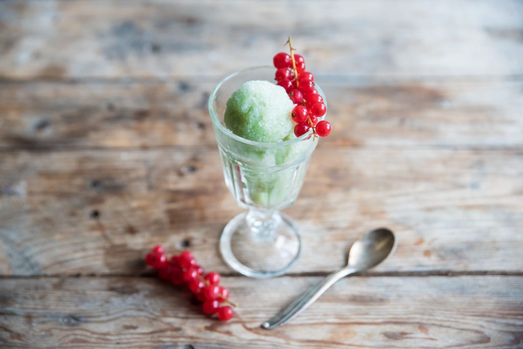 dolci estivi sorbetto al matcha