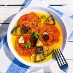 insalata di melanzane e pomodori