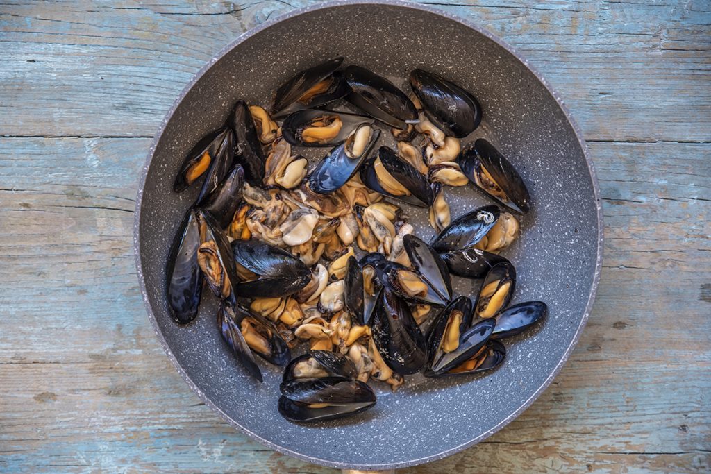 paella leggera cozze