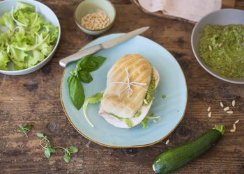 panino con pesto di zucchine