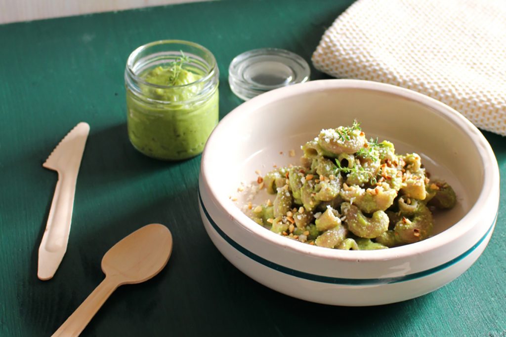 ricette con grano saraceno pasta di grano saraceno al pesto di asparagi e mandorle