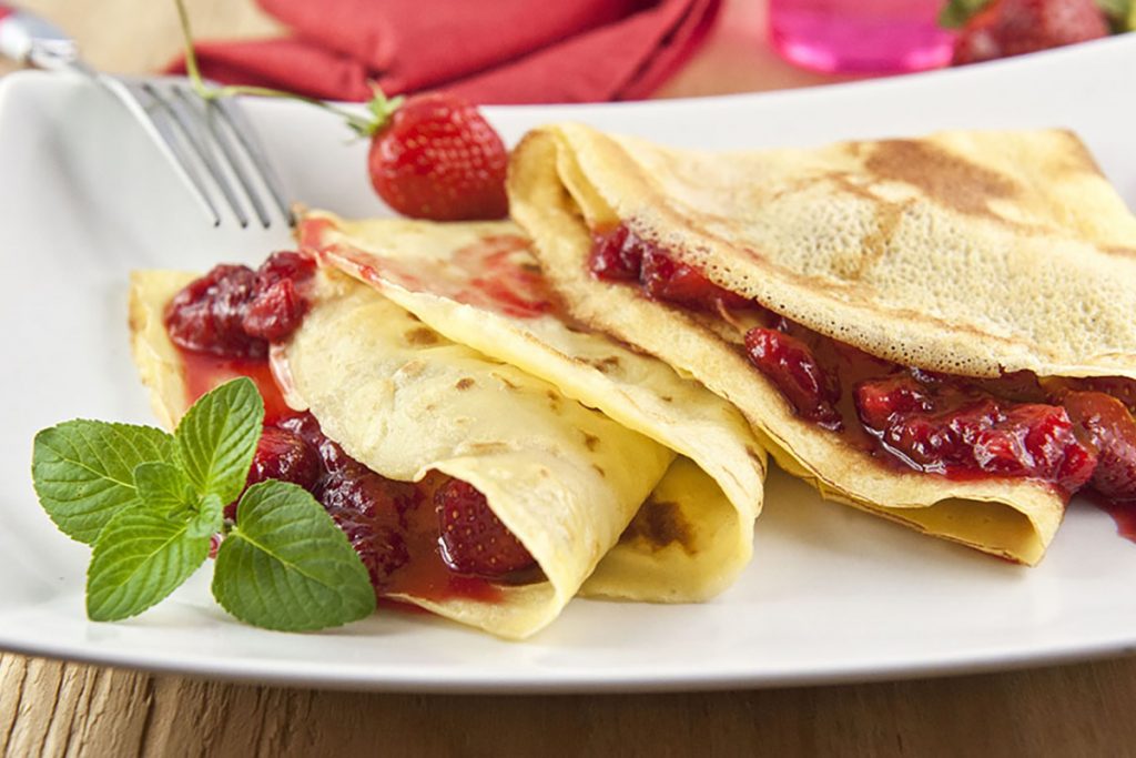 ricette con kamut crepes alle fragole