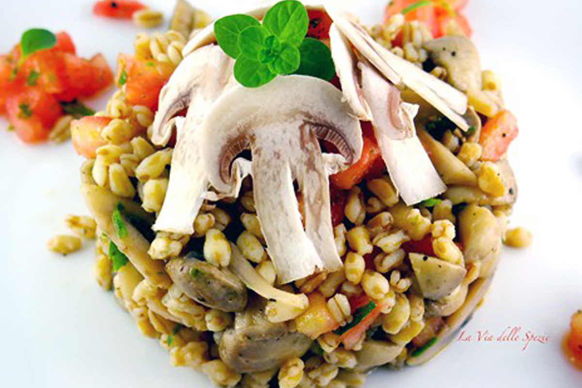 ricette con kamut insalata tiepida di kamut con champignon