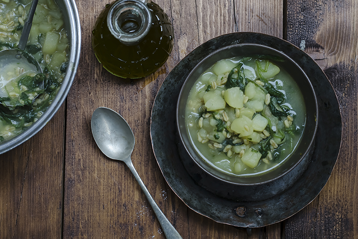 ricette con kamut zuppa di patate bietole e kamut