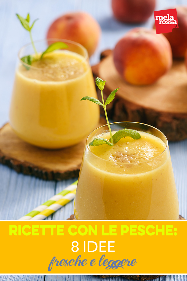 ricette con le pesche light