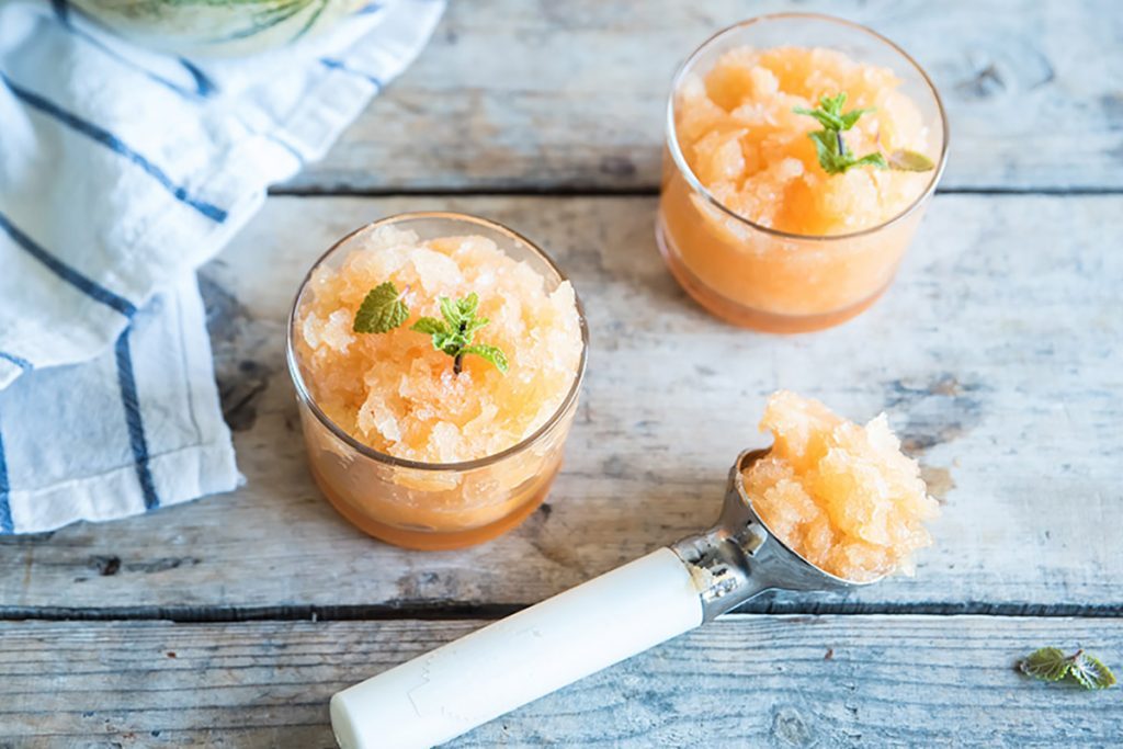 ricette con melone granita al melone