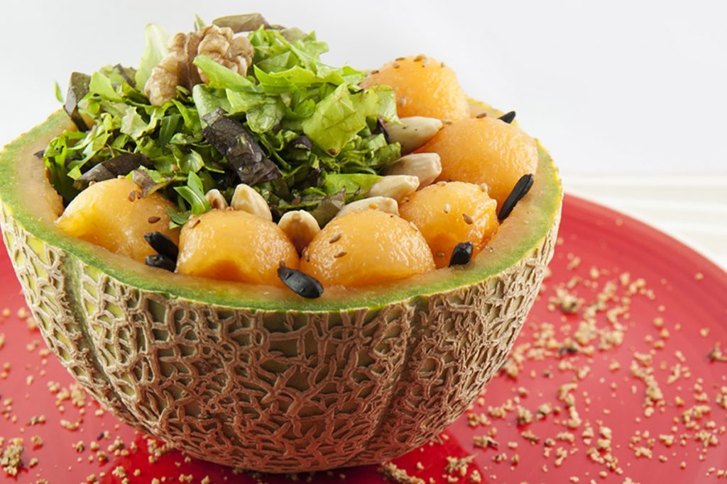 ricette con melone insalata melone semi tostati