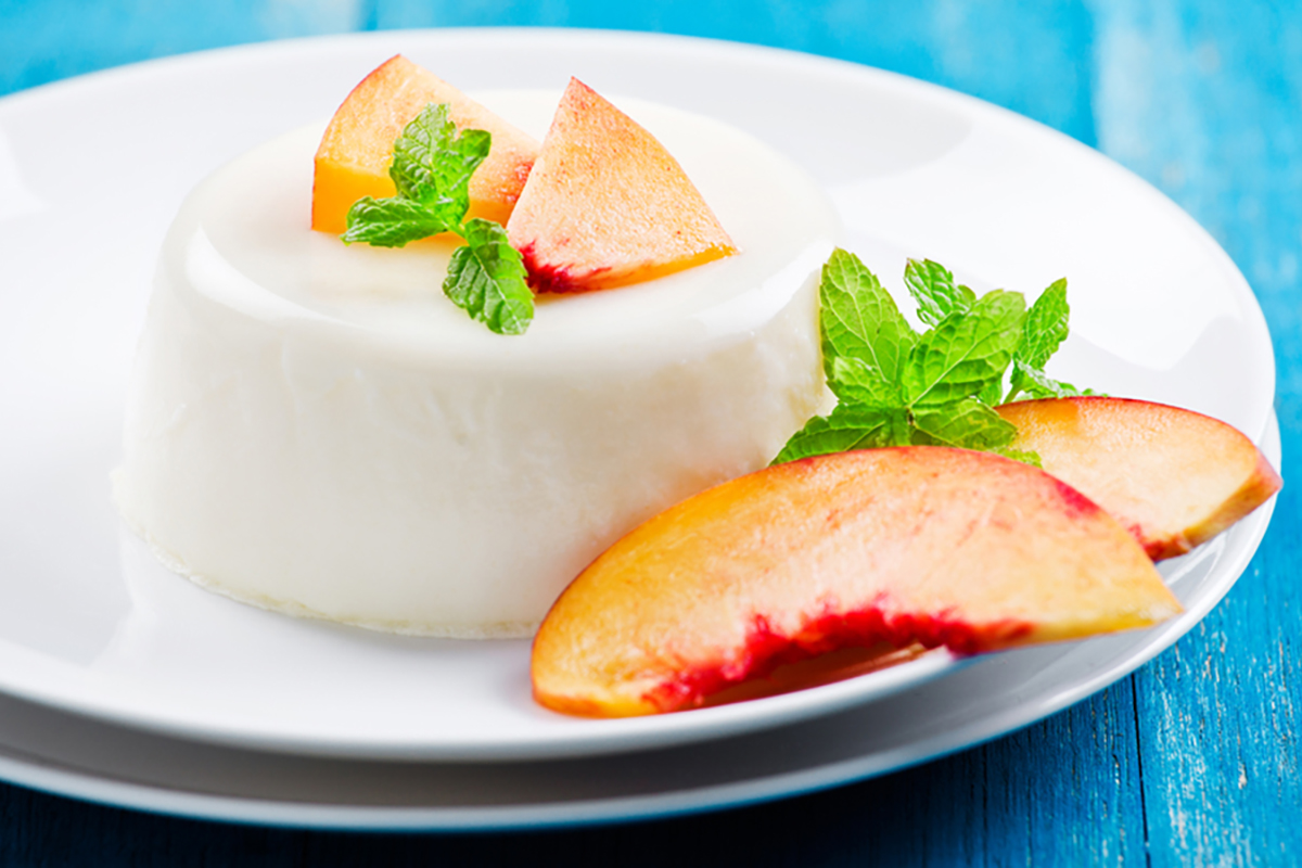 ricette con pesche semifreddo soia pesche