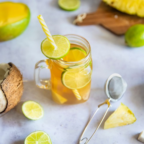 Tè jasmin con cocco, mango, ananas e lime