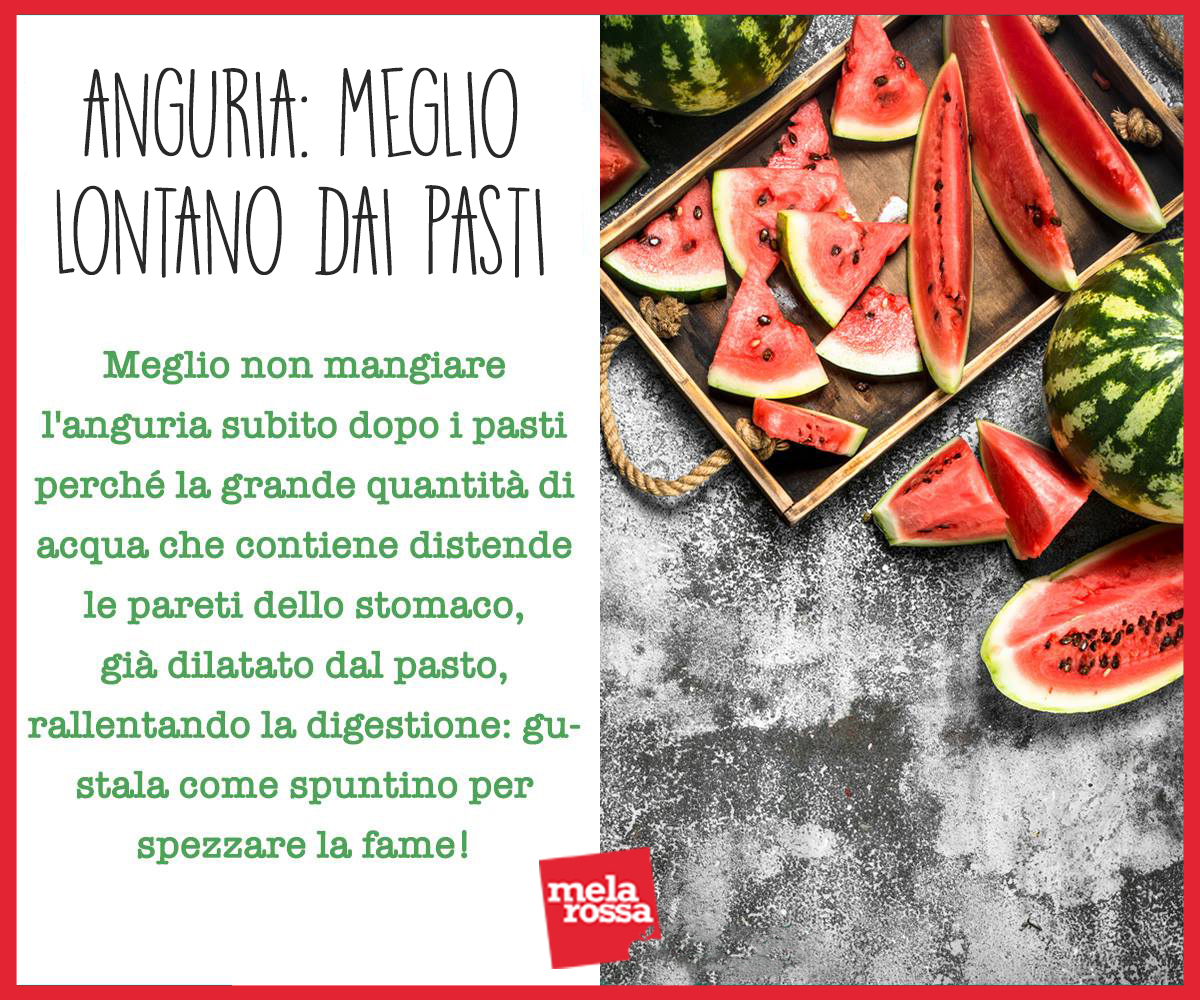 Anguria dopo pranzo ocome spuntino