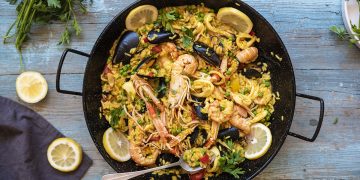 Paella di pesce