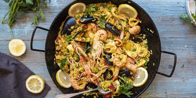 Paella di pesce