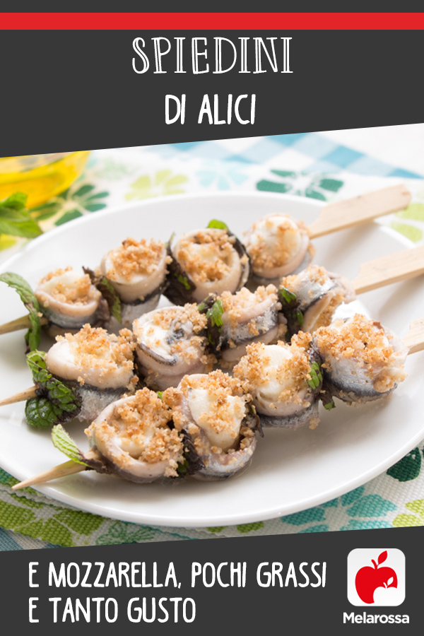 spiedini alici mozzarella