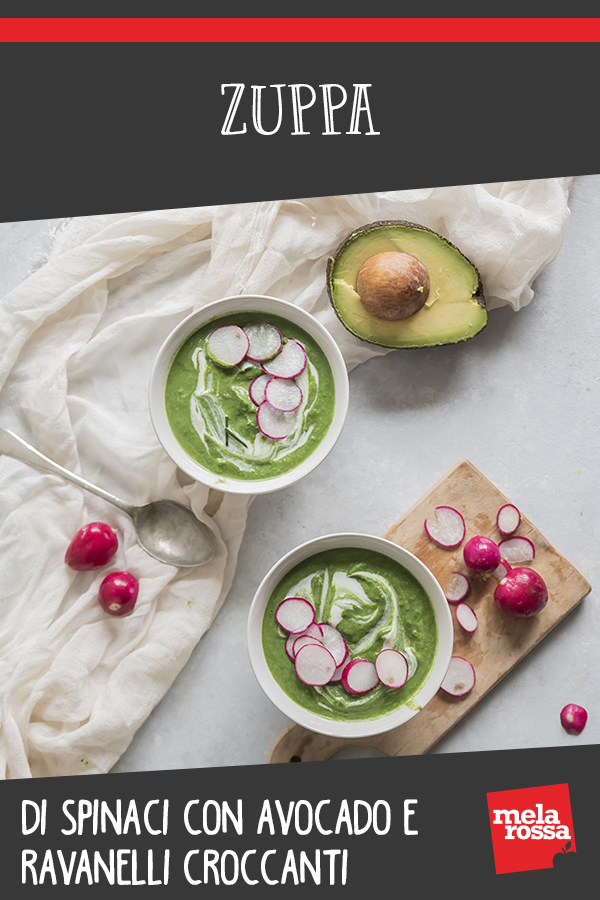 zuppa spinaci avocado