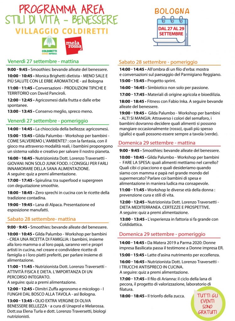 Programma 3 giorni 3 bologna