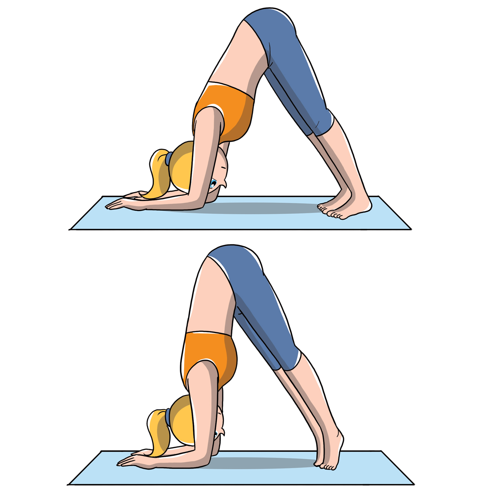 Posizione yoga livello avanzato: la posizione del delfino