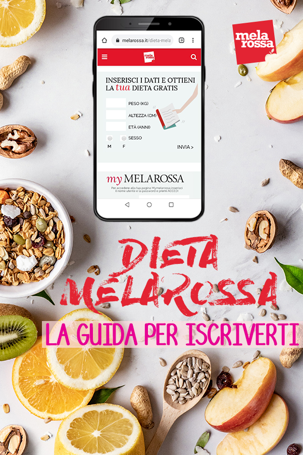 guida iscrizione Melarossa: la tua dieta personalizzata