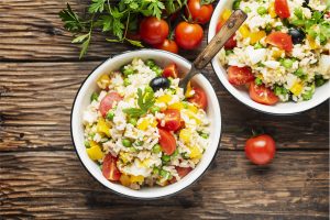 Insalata di riso light con verdure: veloce, leggera e nutriente