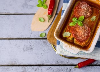 lasagne di tofu con parmigiana estiva