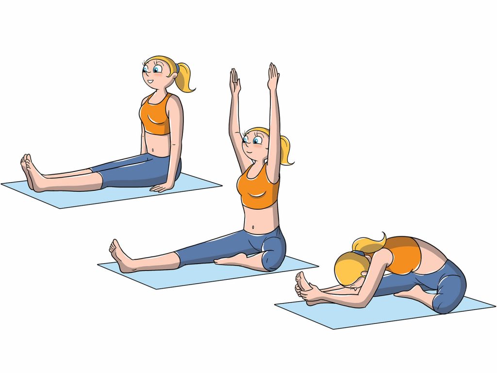posizioni yoga livello avanzato: testa verso ginocchio