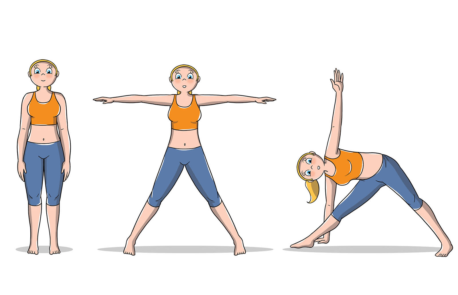 posizioni yoga intermedio: triangolo