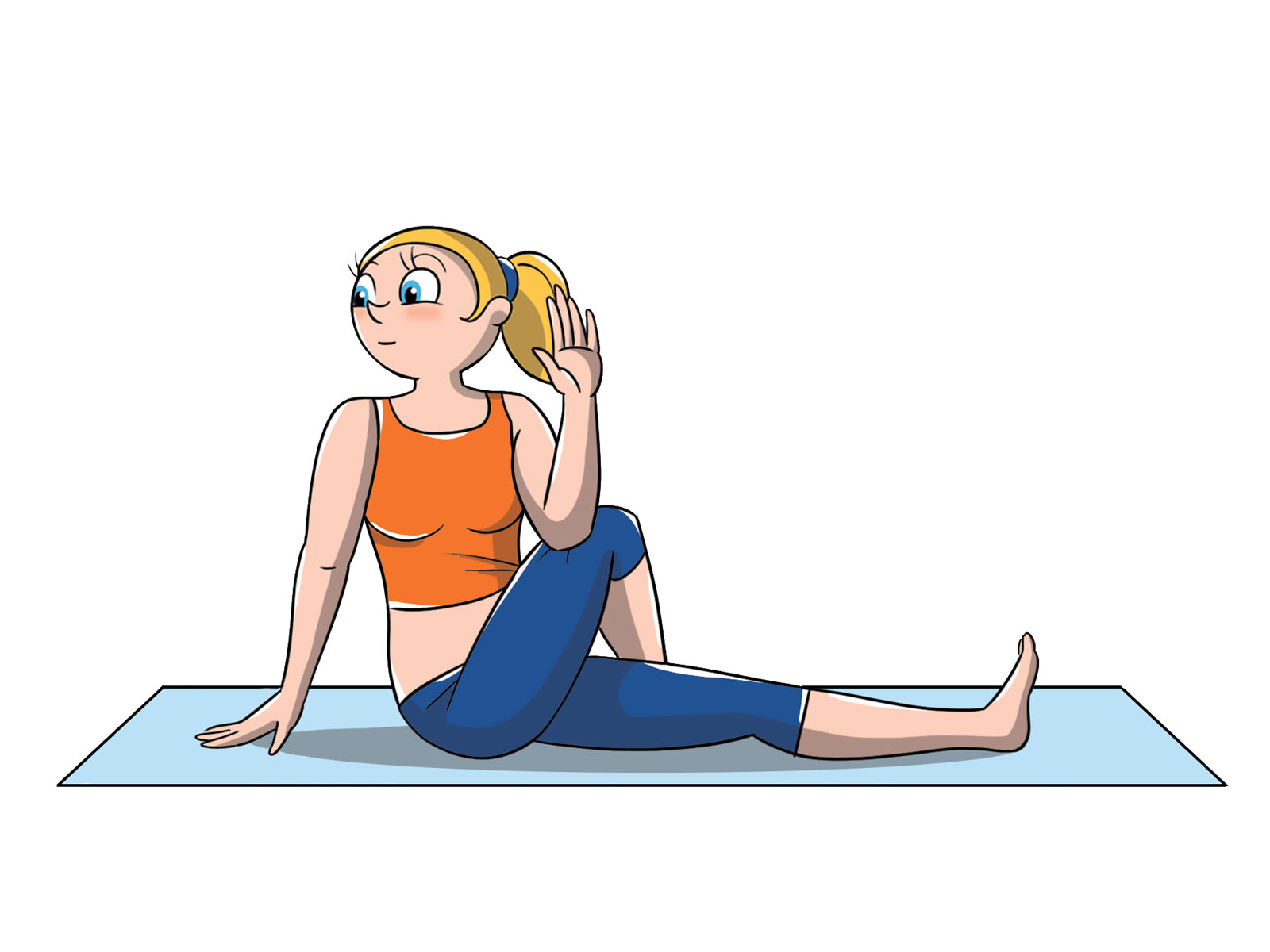 posizioni yoga principianti: torsione