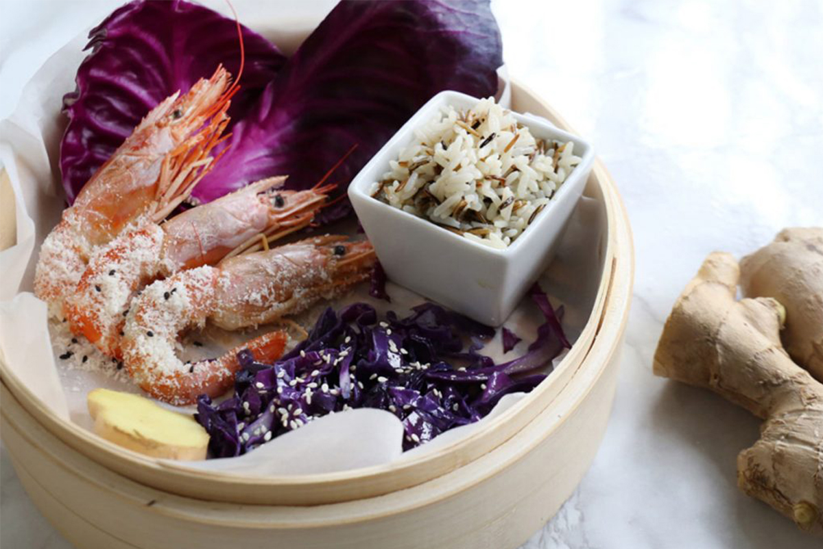 Ricette con riso: gamberi al cocco