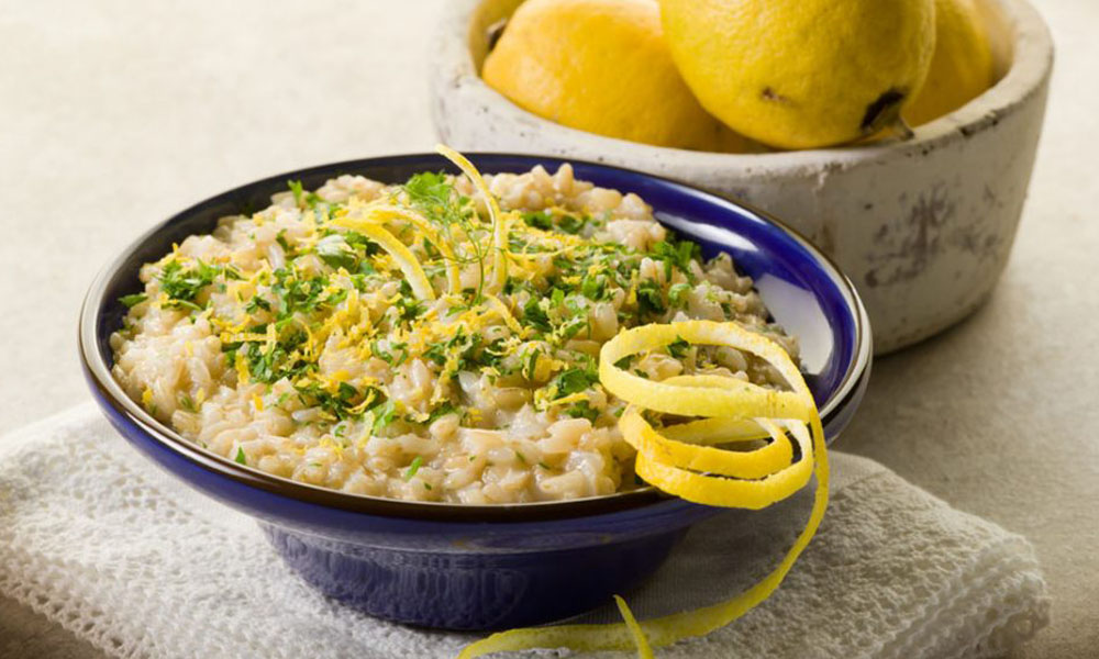 ricette con riso: risotto al limone