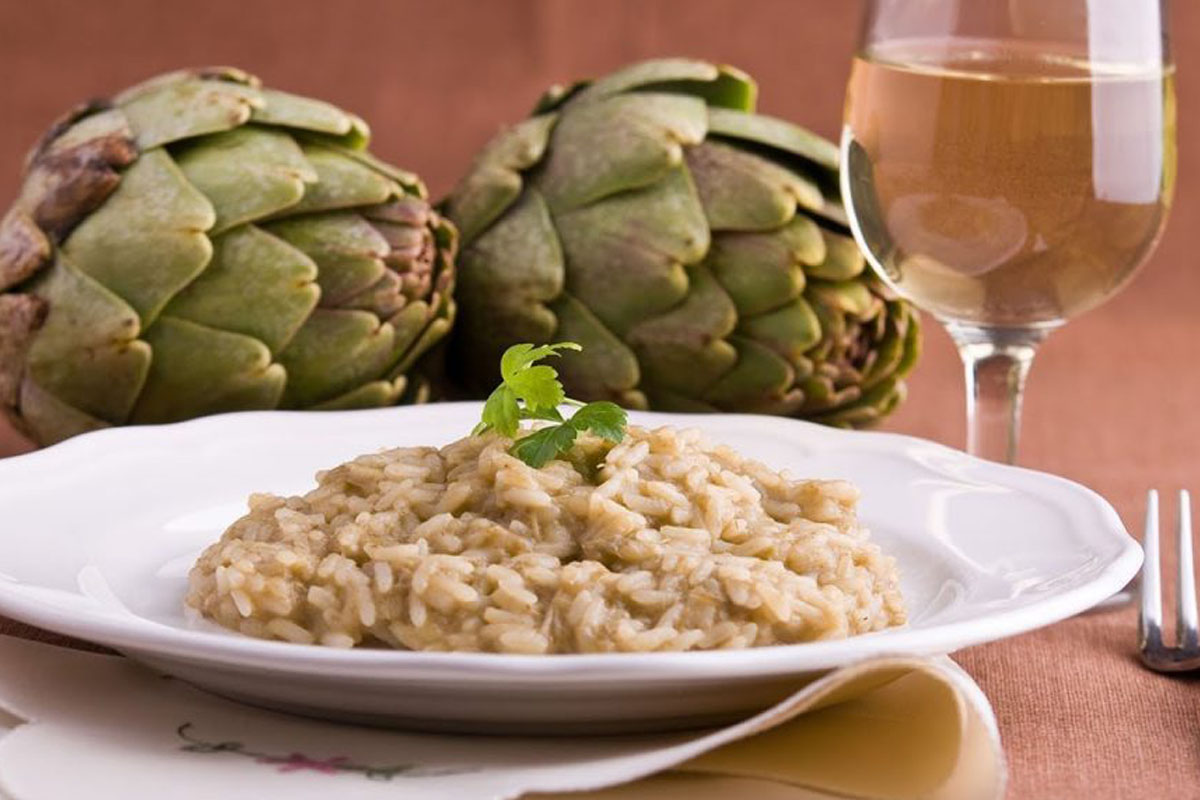 ricette con riso: risotto con carciofi