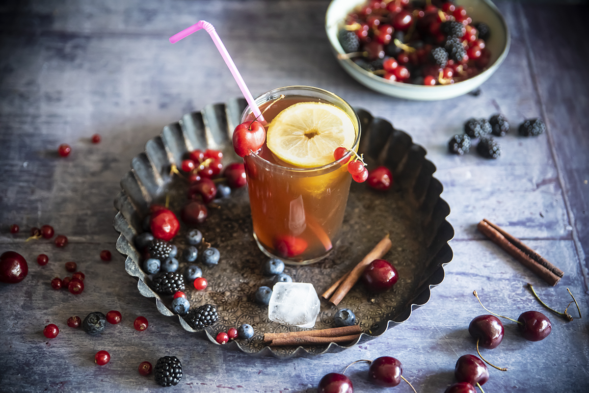 Tè nero ai frutti rossi e cannella