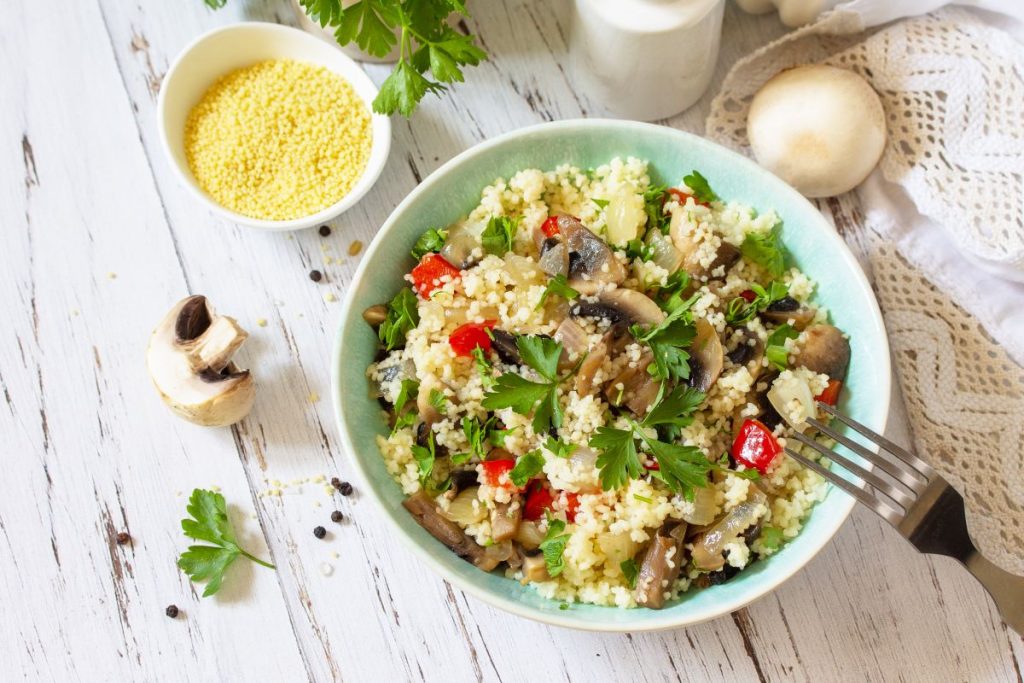 Cous cous con funghi, alternativo e gustoso 1 cous cous con funghi