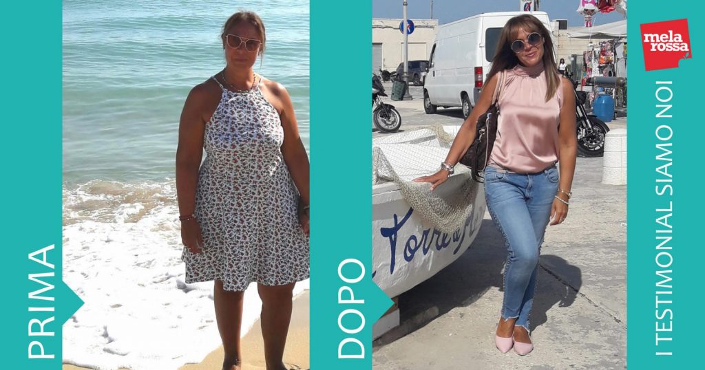 Antonella perde ben 26 kg con la dieta Melarossa