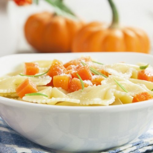 Farfalle in crema di zucca