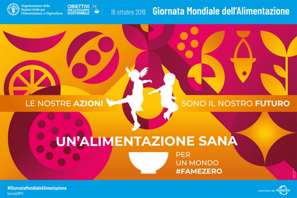 Giornata mondiale alimentazione poster FAO