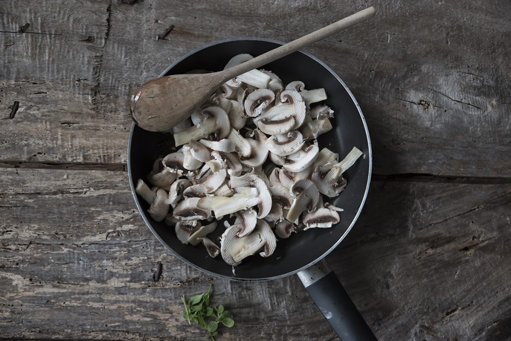 scaloppine ai funghi cottura
