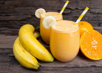 smoothie alla banana con polline