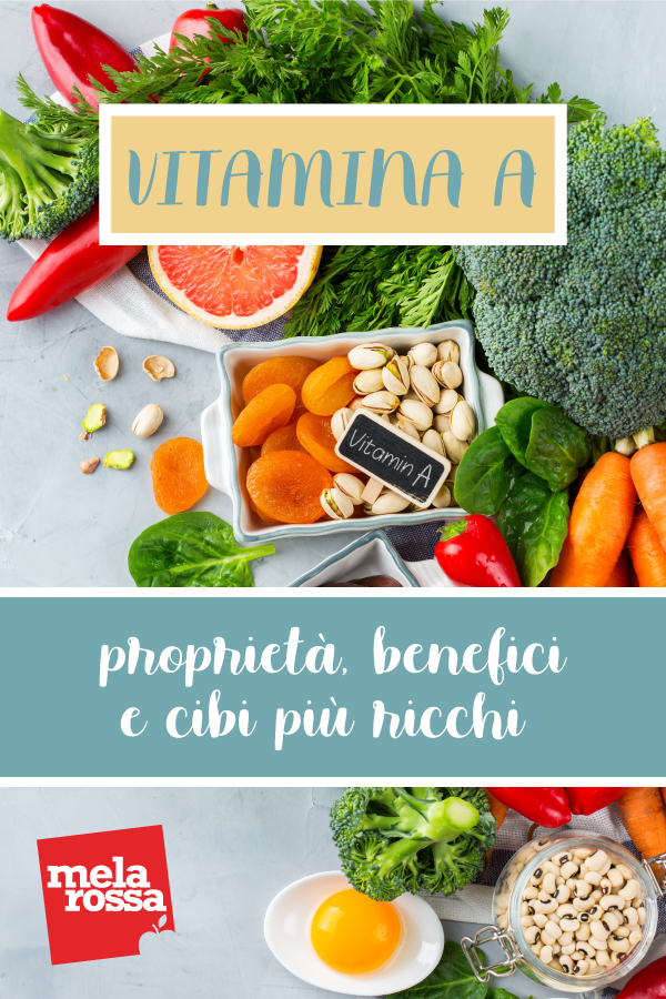 Vitamina A: proprietà e cibi