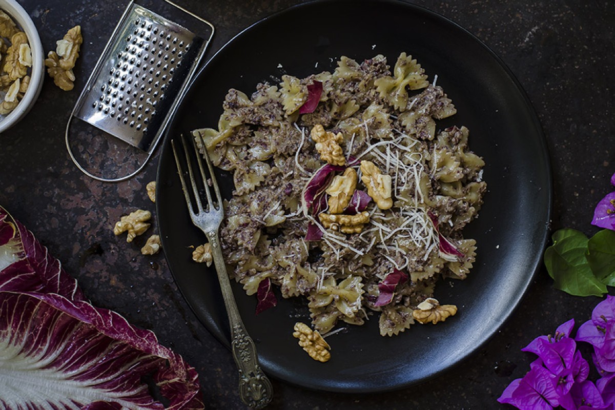 pesto radicchio e noci