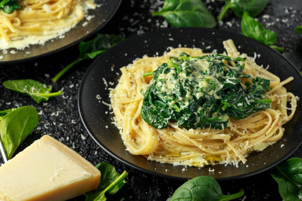 spaghetti integrali spinaci