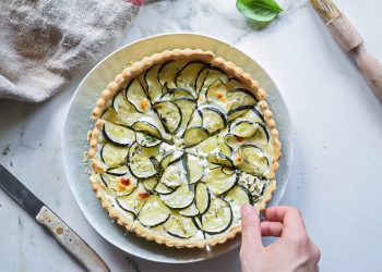 Torta salata con zucchine