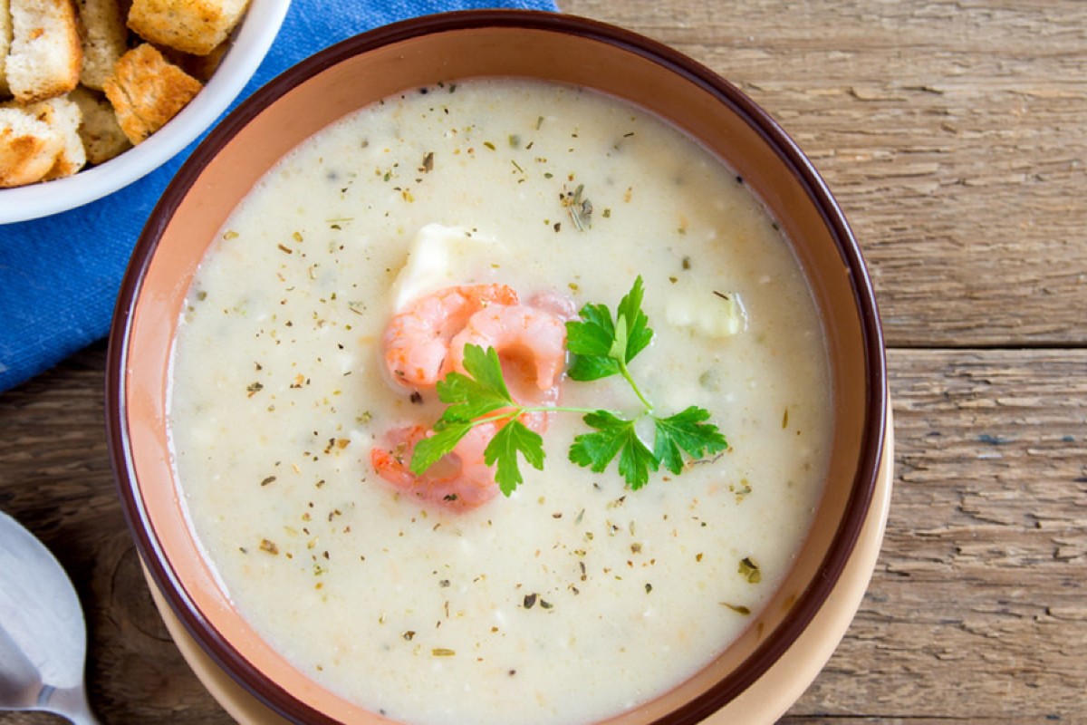 minestrone per depurarsi: vellutata di mare