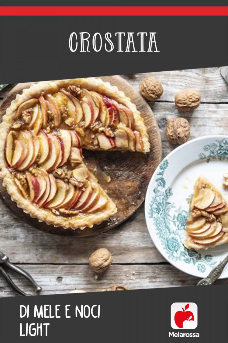Crostata di mele e noci light